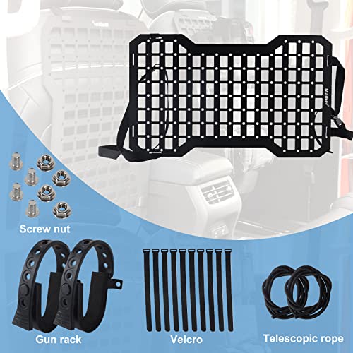 MAIKER Tactical Rigid Molle Insert Panels for Vehicles Car Seat Back Organizer Rifle Gun Rack Tactical Modular Storage Platform (2pcs, 21.6\" H x 13\" W) - Thumbnail 6