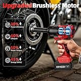 Avhrit Cordless Impact Wrench 1/2", 738Ft-lbs (1000 N.m) High Torque Electric Impact Gun with 2 X 4000mAh Battery, Fast Charger & 4 Sockets, Power Impact Driver for Car and Home - Image 2