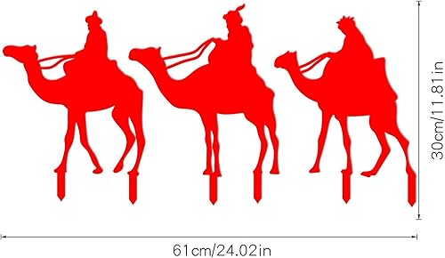 Miniatura 6 de Luces de jardín LED Camellos de Navidad Equipo acrílico al aire libre jardín decoración tarjeta patio luces Led color