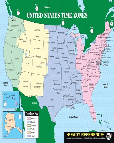Carson Dellosa Instructional Fair U.S. and World Maps with Time Zones Learning Cards (0742407306) (Ready Reference)