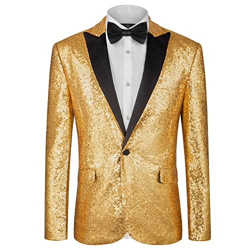 MAGE MALE Mens Tails Slim Fit Tailcoat Sequin Dress Coat Swallowtail Dinner Party Wedding Blazer Suit Jacket