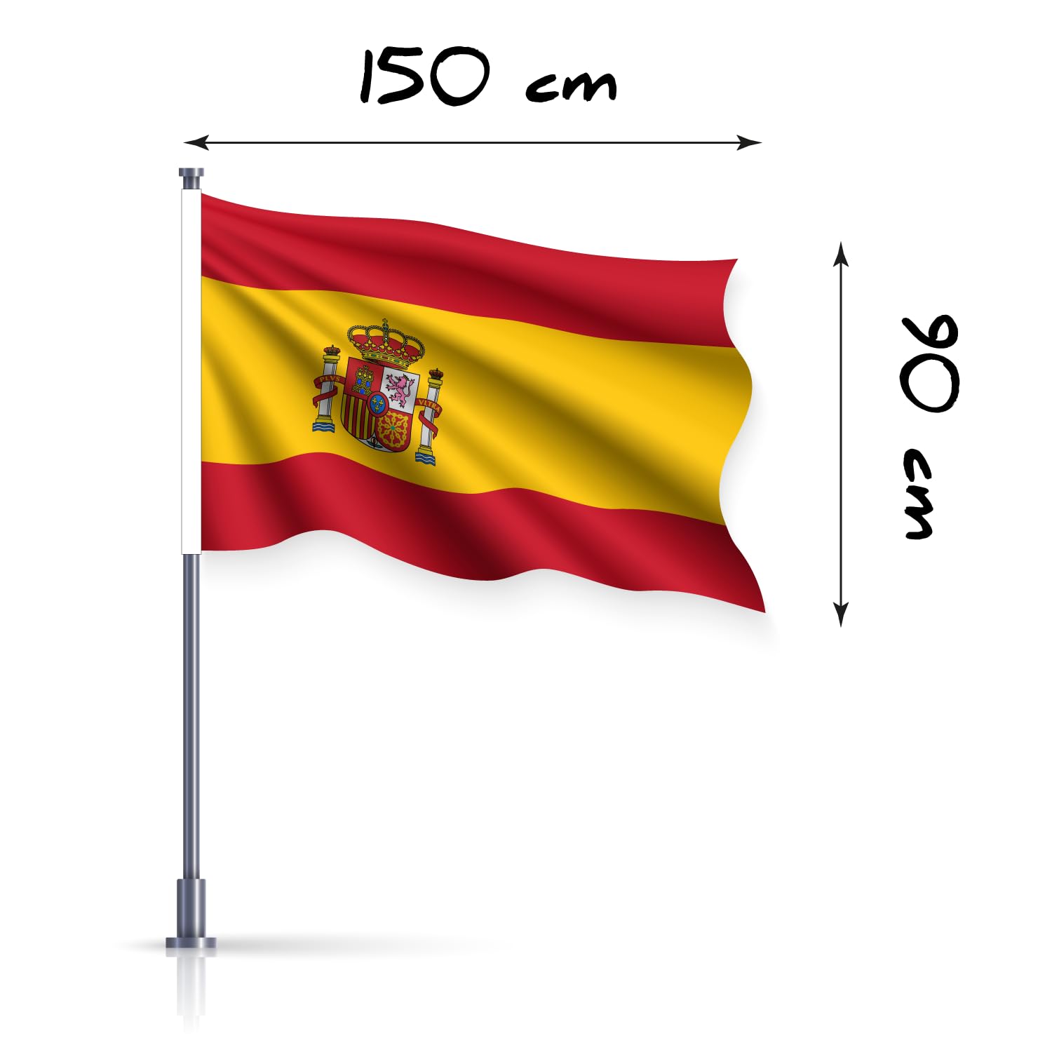 Kaart van de spaanse vlag stock illustratie. Illustration of atlas