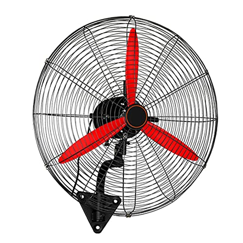 OWOHYG Ventiladores de Pared industriales, Ventilador eléctrico de Pared con 3 velocidades, Ventilador oscilante e inclinable con aspas potentes, para hoteles y Empresas Familiares (Cobre, 78 cm)