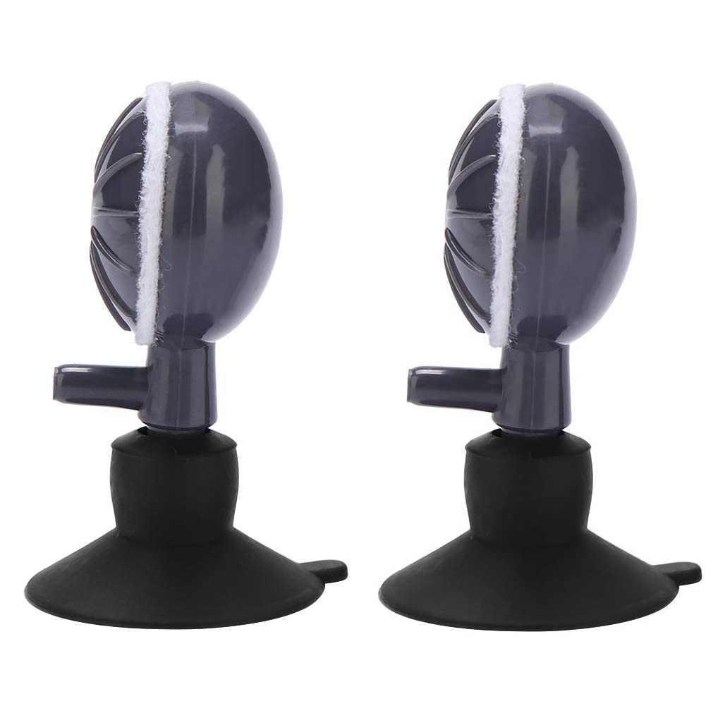 WANGCL Lot de 2 pierres à air à bulles - Disque rotatif - Diffuseur d'oxygène réglable - Pompe d'aération avec ventouses pour aquarium - Pompe hydroponique
