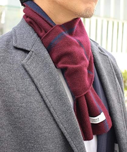 Amazon タケオキクチ Takeo Kikuchi カシミヤミニラインマフラー メンズ マフラー ミニマフラー 軽量 コンパクト 00 ボルドー 564 ストール マフラー 通販