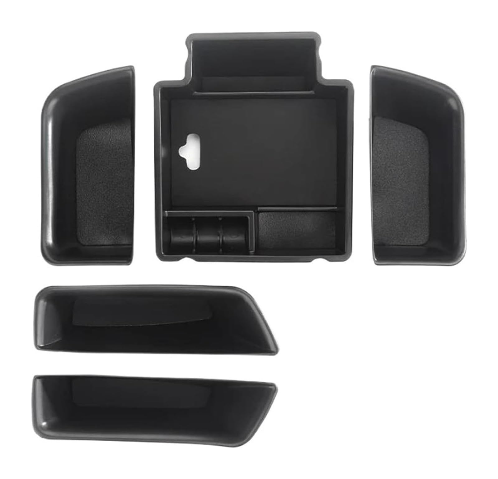 HCKCLMBMZW For Cayenne For Macan Central Armrest Organizer Case Door Storage Interior Accessories Console Box Tray Car Armrest Center Console(5pcs for B)