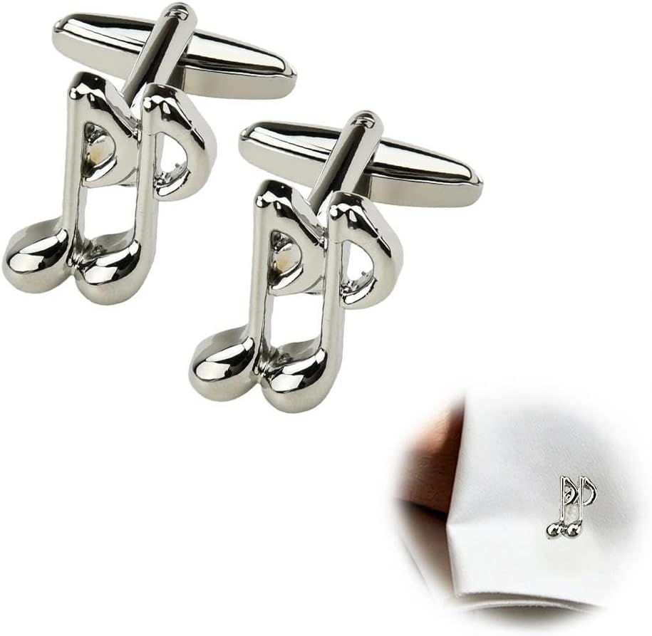 Guitar Music Lover Cufflinks for Shirt Suit Tuxedo Christmas Birthday Gifts for Men Gitarist Musician Wedding Business Party