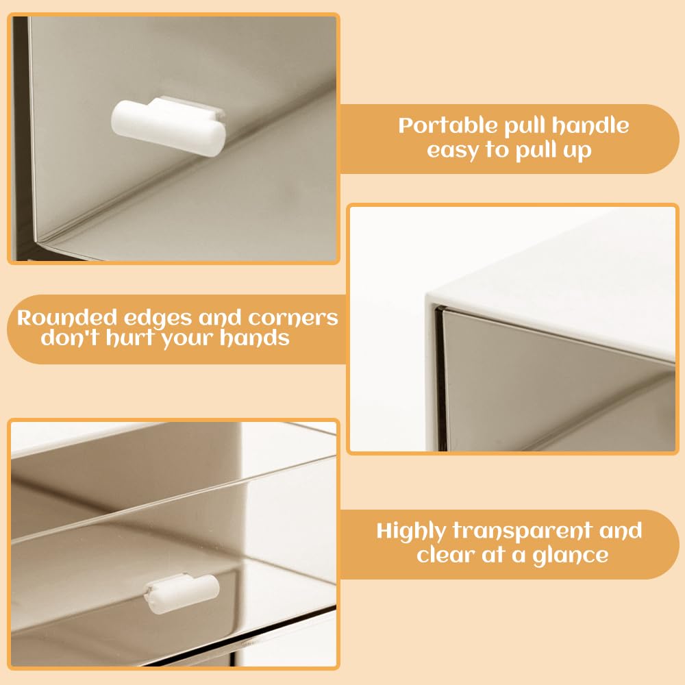 DIBALIYI 1PCS Plastic Tea Box, Clear Lid Tea Bag Storage, Easy Access Tea Bag Organiser - Image 2
