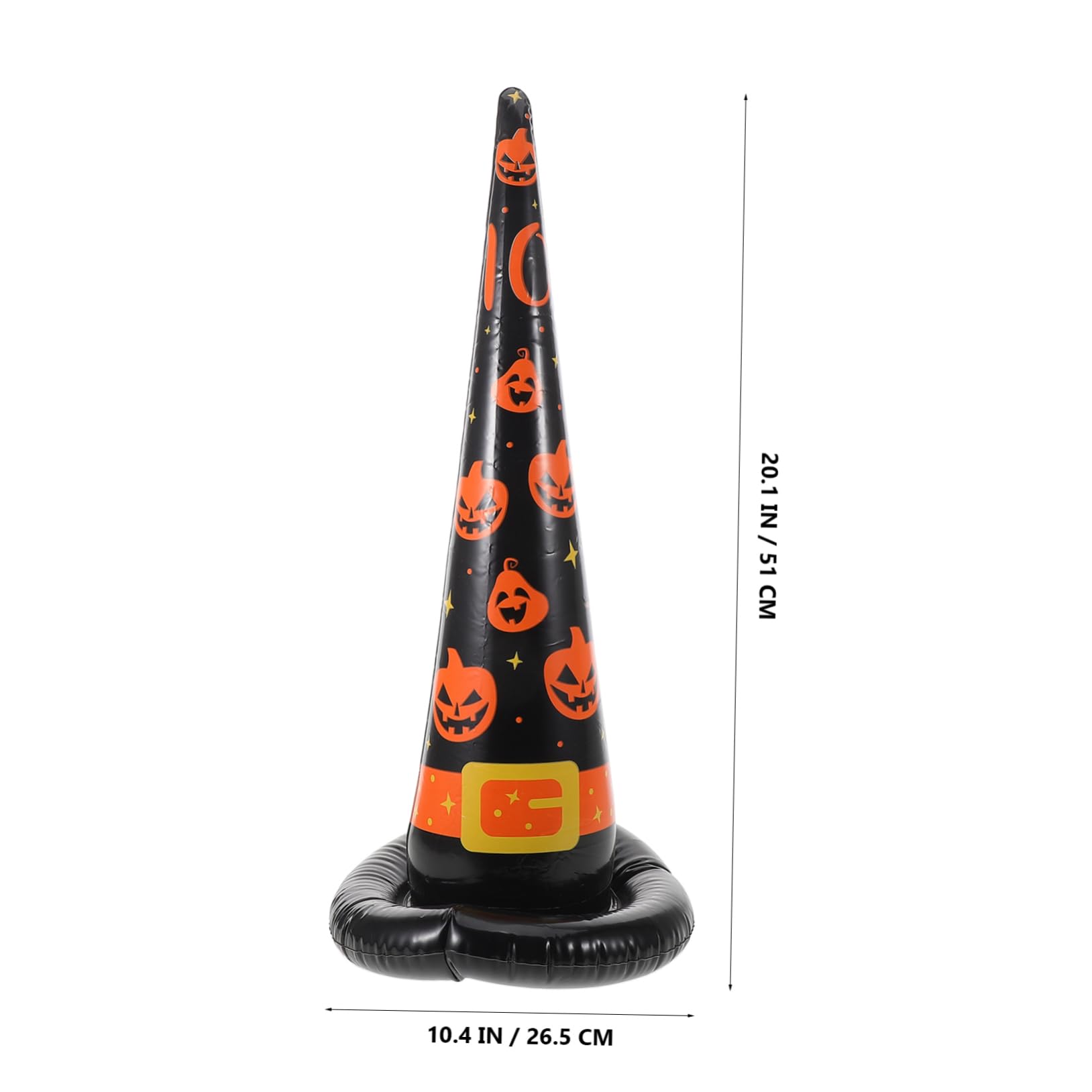 KOMBIUDA Halloween Themed Ring Toss Game Inflatable Witch Hat Toy Perfect for Boys and Girls' Parties