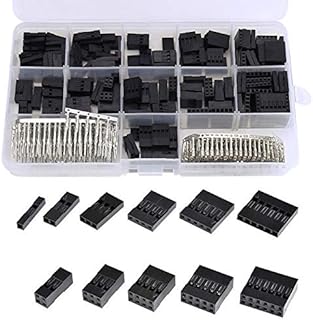 Gasea 620pcs 2.54mm JST Crimp Pin Conector Pin Header Wire Jumper and Male Female Crimp Pins Kit