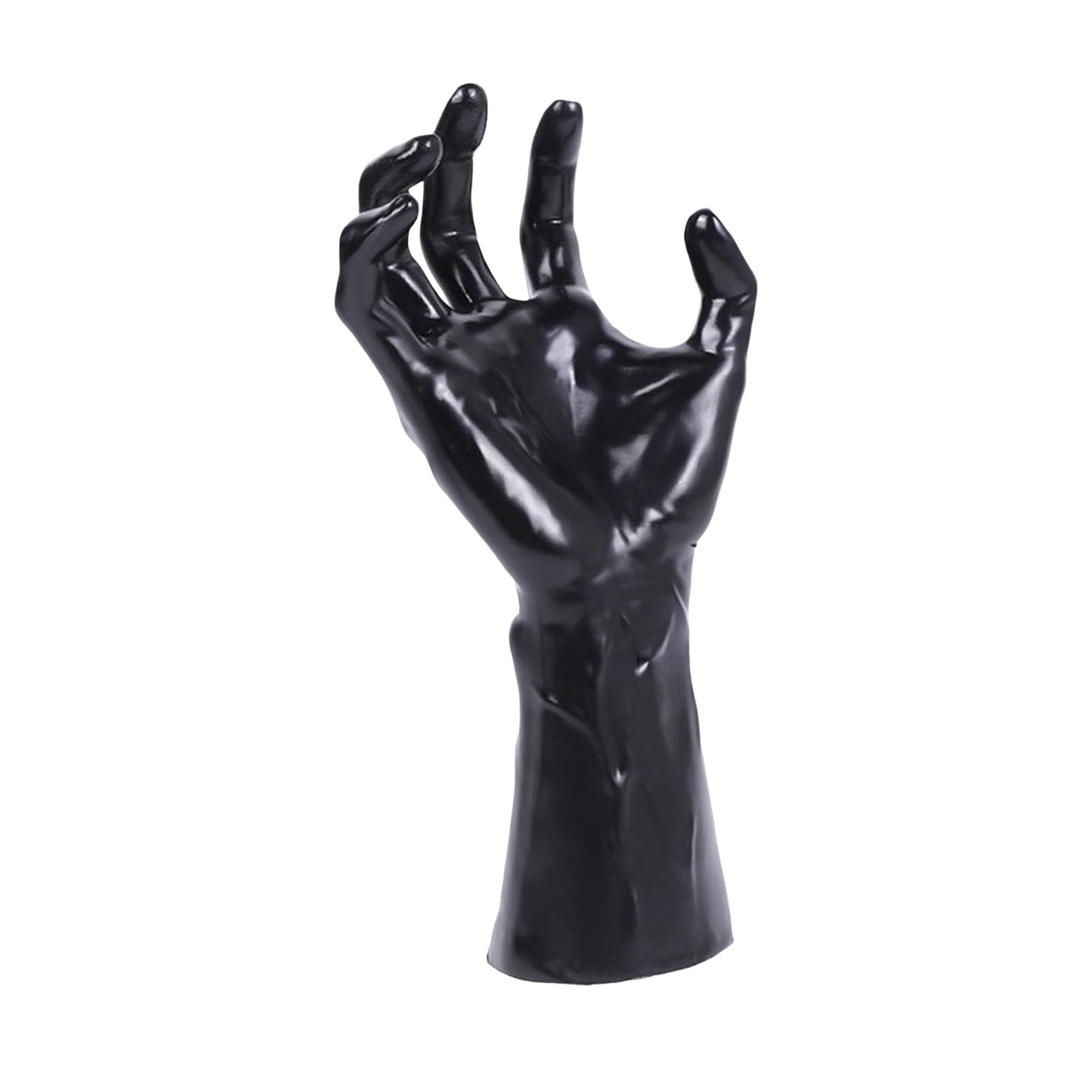 cadciehe Demon Hand Statue Halloween Black Demon Hands Sculpture Wall Mounted Spooky Devil Hand Ornament Party B