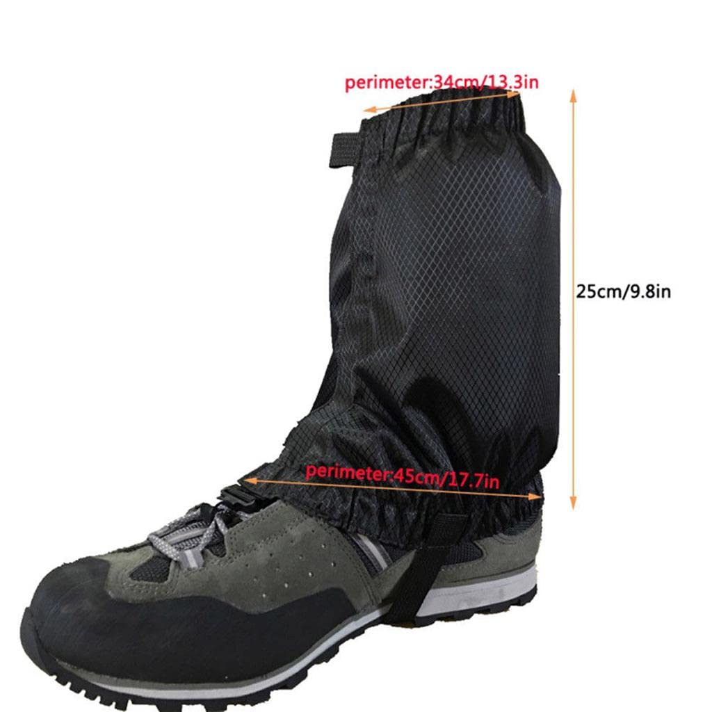 2 Pares Polainas para Caminar para Trekking Ligero Y Cubre Piernas Bajos con Cierre Elástico Y Material Oxford Adecuadas para Senderismo Alpinismo Cic