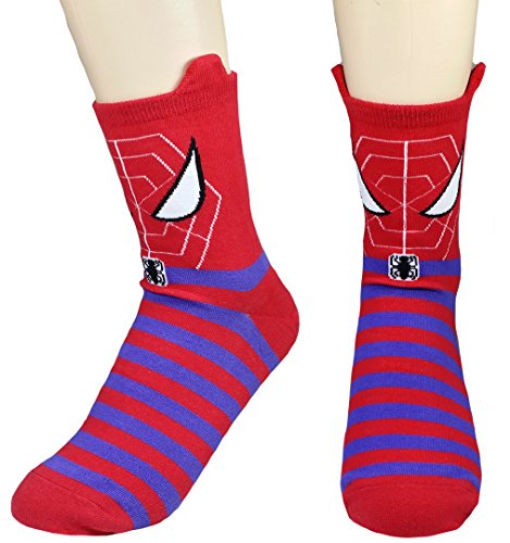 JJMax Women's Superheroes and Villains Cute Cartoon Hero Socks Set3
