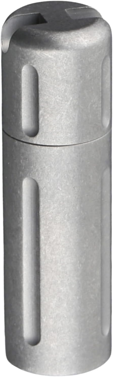 Camping Gear, Waterproofs Pills Box Metal Pocket Pills Holder Light Weight Travel Case Bottles Camping Tool Enduring