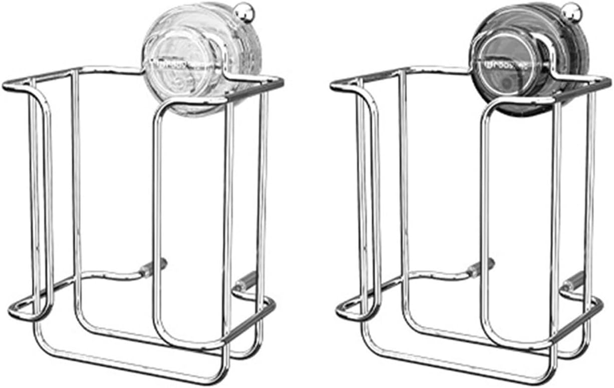 Toilet Paper Holder Versatile Bathroom Tissue Rack Suction Cup Holder Wall Mounted Box for and Kitchen Storage Bathroom Tissue(Gray)