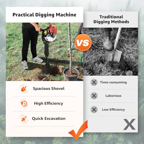 Portable Trench Digger 52CC Engine