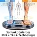 Medic Durchblutungsstimulator Beine für Füße – EMS Fußmassagegerät & Elektrisches TENS Massagegerät für Neuropathie, Plantar-Fasziitis, Muskelmüdigkeit & Schmerzen, Fußmassage Stimulator mit 4 Pads