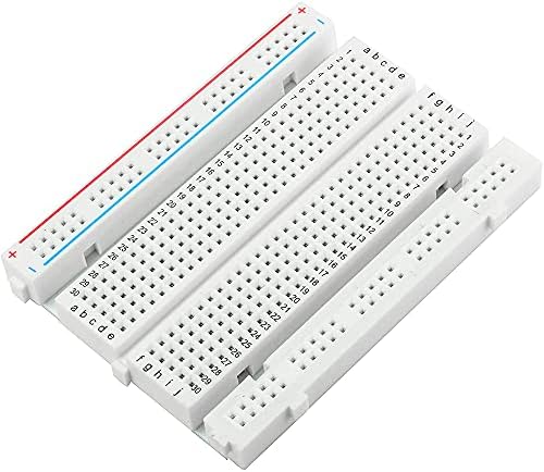 MMOBIEL 6 Pcs 400 Point Solderless PCB Breadboard Prototype Circuit Kits Compatible with DIY Arduino, Raspberry Pi 2 3 4 Projects Proto Shield Distribution Connecting Blocks