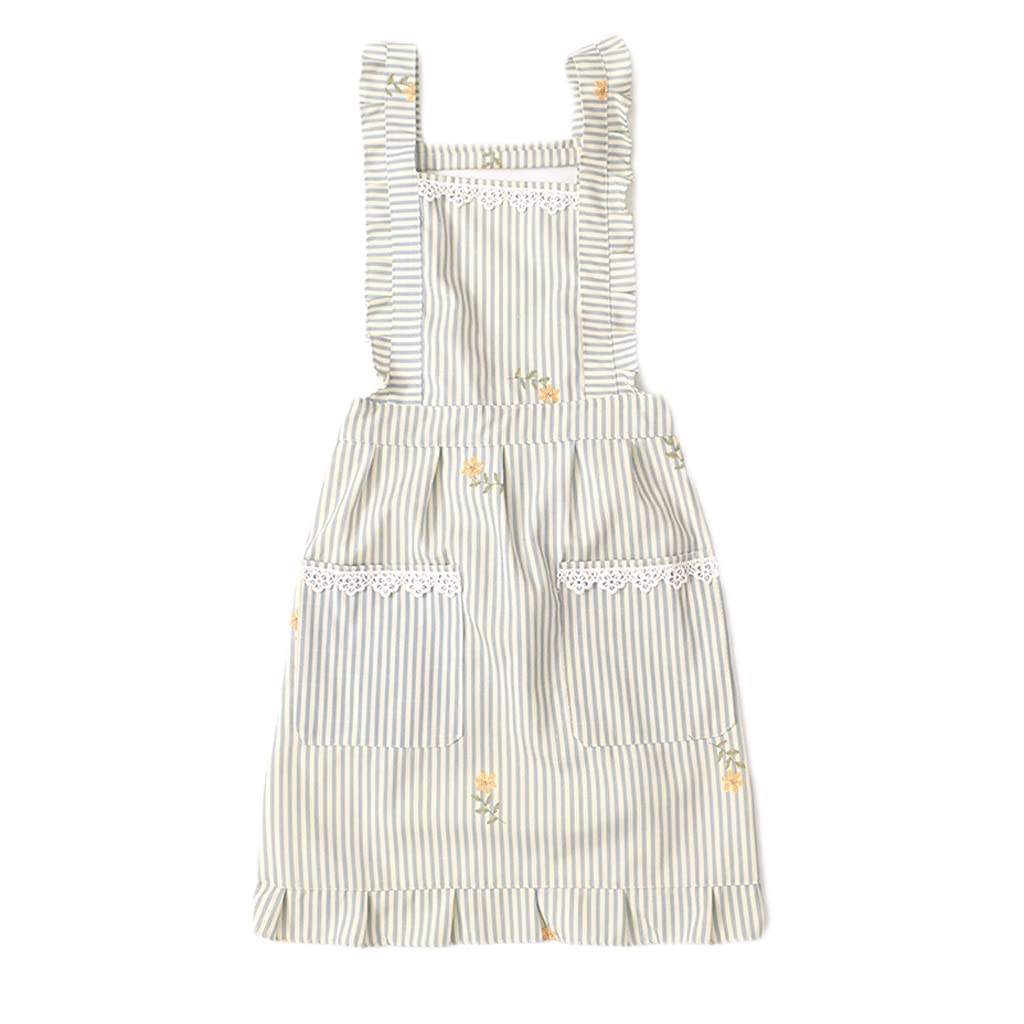Tablier de cuisine femme mignon style coréen et vêtement de protection léger vert