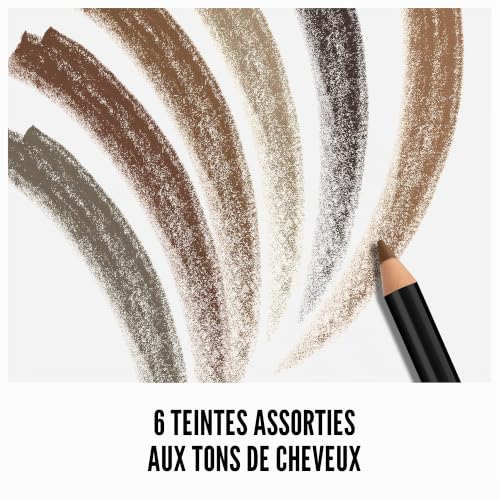 Rimmel - Crayon à Sourcils Professional - Résultat Naturel - Application Précise - 001 Dark Brown - 1,4gr (Lot de 2)