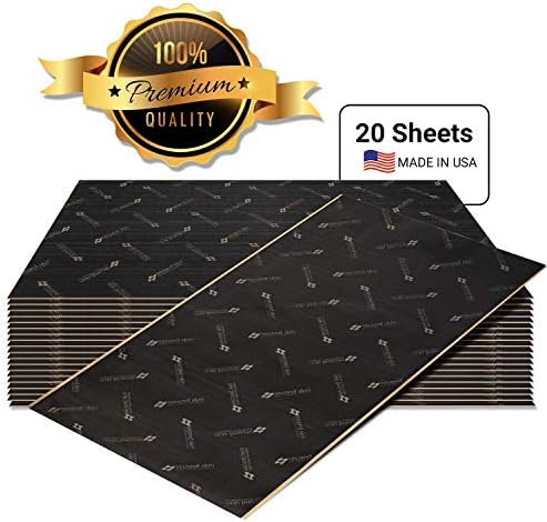 Second Skin Audio Damplifier Premium Automotive Sound Deadening Mat – Butyl Rubber Car Sound Deadener - Made in The USA (40 Sq Ft)