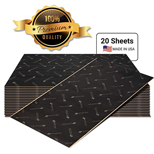 Second Skin Audio Damplifier Premium Automotive Sound Deadening Mat – Butyl Rubber Car Sound Deadener - Made In The Usa (40 Sq Ft) #TOP2