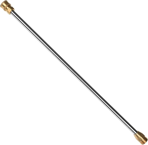 Sooprinse Varita de lavado a presión, lanza de conexión rápida de acero inoxidable, varilla de pulverización de repuesto, 16 pulgadas, 5000 PSI