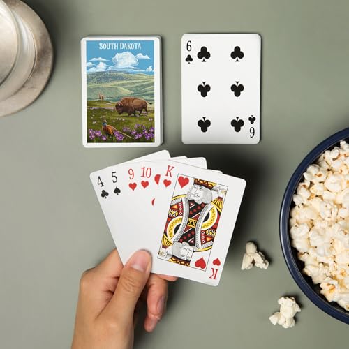 Baraja Póker South Dakota, 52 cartas tamaño póker miniatura 2
