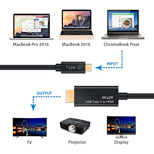 ESYNiC USB 3.1 Type C a HDMI 4K Cavo Supporta