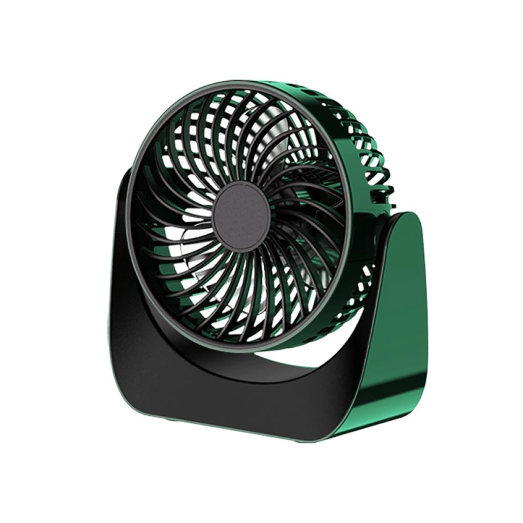 Przenośny wentylator biurkowy, 5-calowy wentylator biurkowy USB do sypialni biurowej z przyciskiem dotykowym, 3-biegowy, silnik bezszczotkowy(Charging Model)