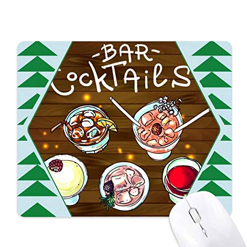 Tapis de souris vin rouge et bière grand format caoutchouc pine tree