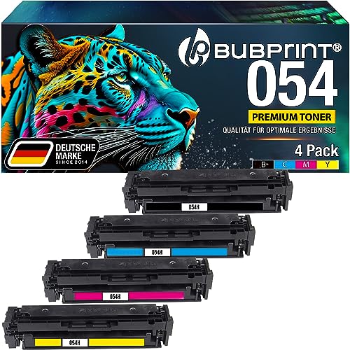 Bubprint 4 Toner kompatibel als Ersatz für Canon 054 054H 054 H i-Sensys LBP-621Cw LBP-623Cdw LBP-640C MF640C MF641Cn MF641Cw MF642Cdw MF643Cdw MF644Cdw MF645Cx