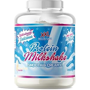 XXL Nutrition – Protein Milkshake – Eiwitshake Whey Concentraat & Calcium Caseïnaat – Eiwitgehalte 75% – Vanilla Ice – 750 gram