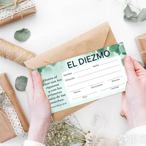 Dízimos espanhóis e envelopes de oferta para igreja, envelopes de dinheiro espanhóis de 15 x 8 cm pa