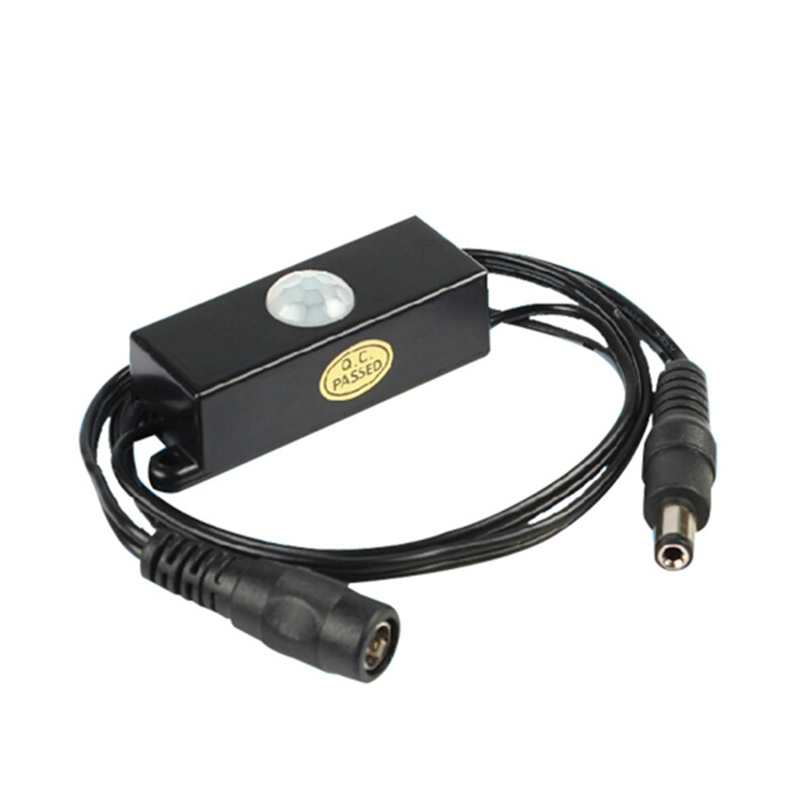 DC5V-24V 12V PIR Human Body Infrared Motion Sensor Detector Control LED Light bar photosensitive Switch Connector(TDL-2024 Black)