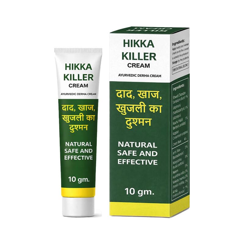 Hikka Killer Cream for Anti Itching, & Anti Fungal Infections Ayurvedic derma solution made with natural ingredients(10gm) Pack of 3-image-44