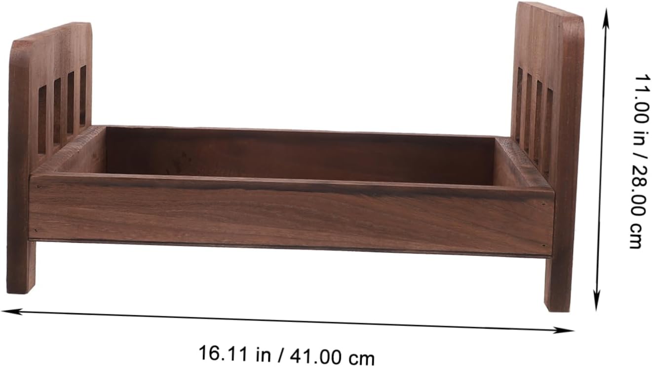 Wooden Bed Photography Prop Bed Design for Newborn Photoshoot for Shower and Milestone Celebrations Unique Photo Prop