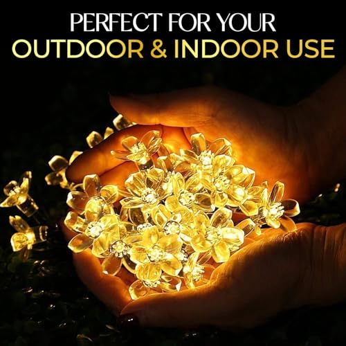 Image of Lexton 2 Meter 16 LED Silicon Flower Fairy String Festival Lights Indoor Outdoor Home Decoration Series for Diwali, Christmas, Wedding, Party, Home - (Warm White Pack of 1)