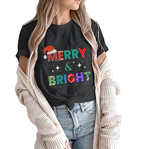 Camisetas de Natal para família roupas de animais de estimação camisa feliz e brilhante roupa de cas