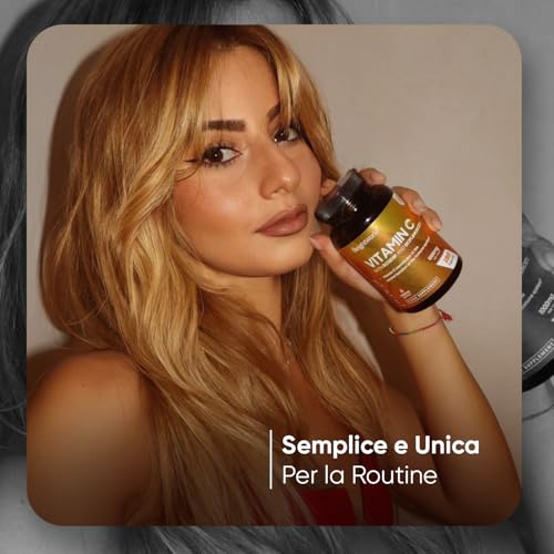 Vitamina C 1000mg Vegana con Rosa Canina, 180 Compresse per 6 Mesi (1 Sola al Giorno), Integratore Vitamina C (Acido Ascorbico) e Bioflavonoidi da Citrus Aurantium, Senza Magnesio Stearato e Glutine - Immagine 3