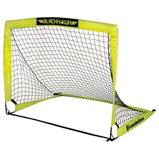 Franklin Sports Blackhawk Portable Soccer Goal – Pop-Up Soccer Goal – Portable Soccer Net – 4 x 3 Foot