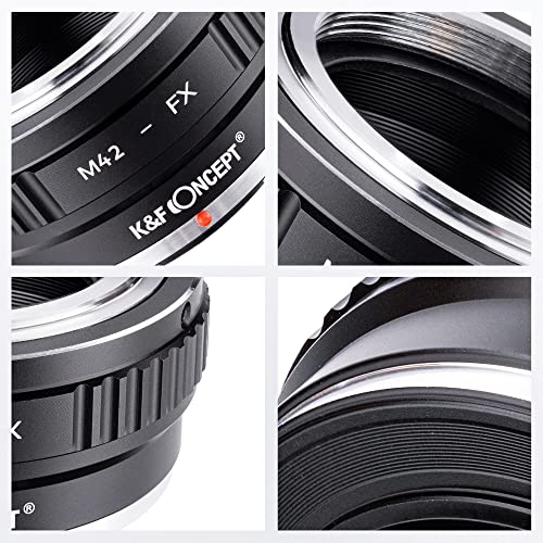 Anillo Adaptador de Montura para Lente K&F Concept M42 a Fujifilm FX X-Pro1, X-Pro2, X-T, X-E, X-A y otras cámaras mirrorless de la serie X miniatura 5