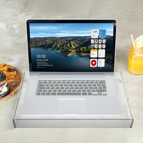 Cubierta de teclado en acrílico transparente con diseño extraíble contra salpicaduras 5
