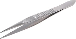Misright Professional Point Tweezers Straight Fine For Eyelash Extension Stainless Steel Â 