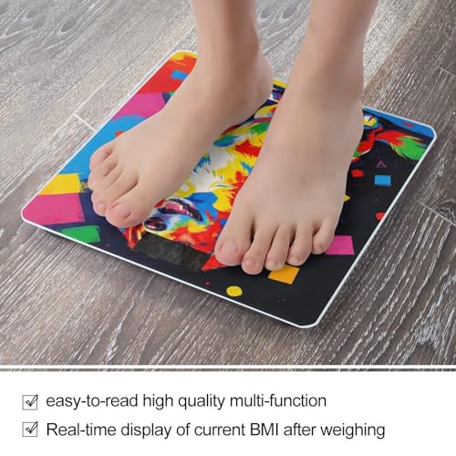 Báscula digital Colorful Dog para baño 400 lb capacidad miniatura 5
