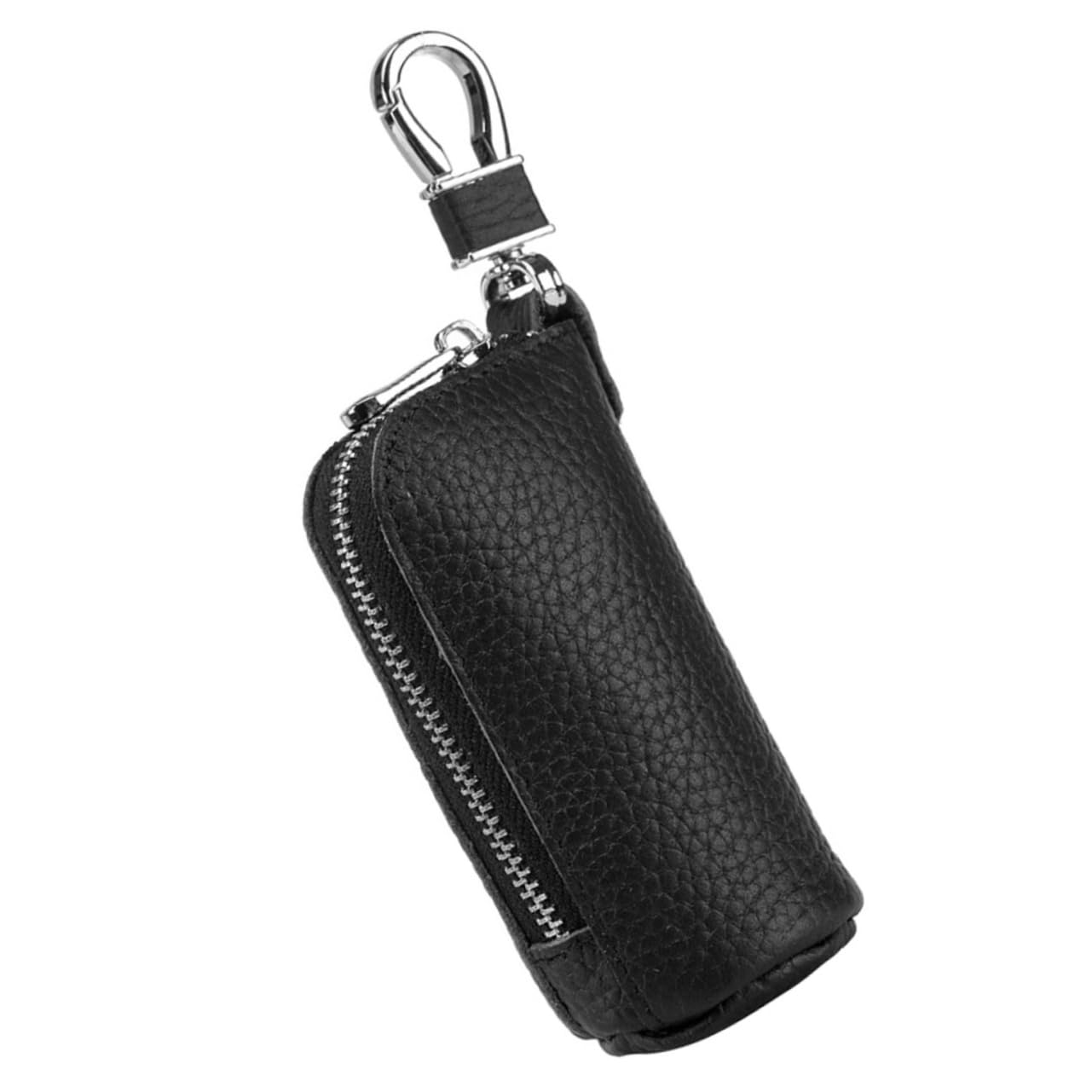 étui à clés voiture porte-clés monté key organizer organisateur de clé rangement clef étui de protection des clés couvercle de clé pour porte-clés Peau de vache Black