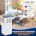 SereneLife Small Air Conditioner Portable 8,000 BTU with Built-in Dehumidifier - Portable AC unit for rooms up to 350 sq ft - WiFi app + Remote Control, Window Mount Exhaust Kit