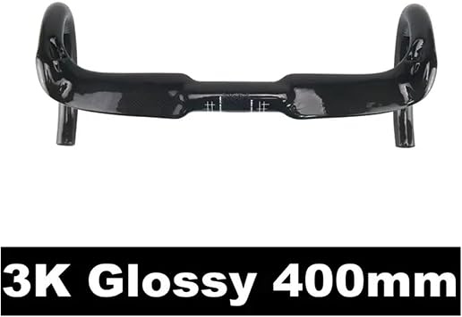 Ultralight Carbon Fiber Road Gravel Bikes Drop Bar Super light carbon handlebar internal Bike Road Handlebar Cycling Drop Bars Winding Bicycle Bent Bar 31.8mm cycling handlebar(3K Glossy 400mm)