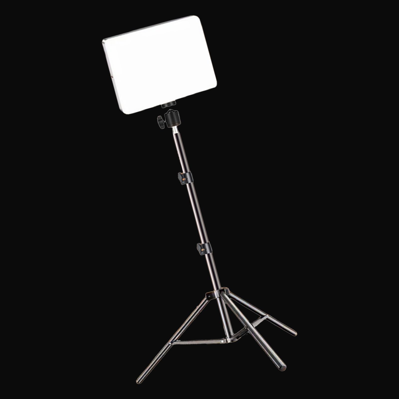 Kits de lámparas de estudio fotográfico con panel de luz LED y trípodes ajustables para transmisión en vivo y filmaciones de video, equipos de iluminación