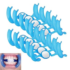 Duurzaam 1 0 stks m Type Mondopener Cheek Retractor Expanders Tanden Whitening Dental Tools Materiaal Tandheelkunde Morel Mondopener voor volwassenen en kinderen (Color : 10PCS)
